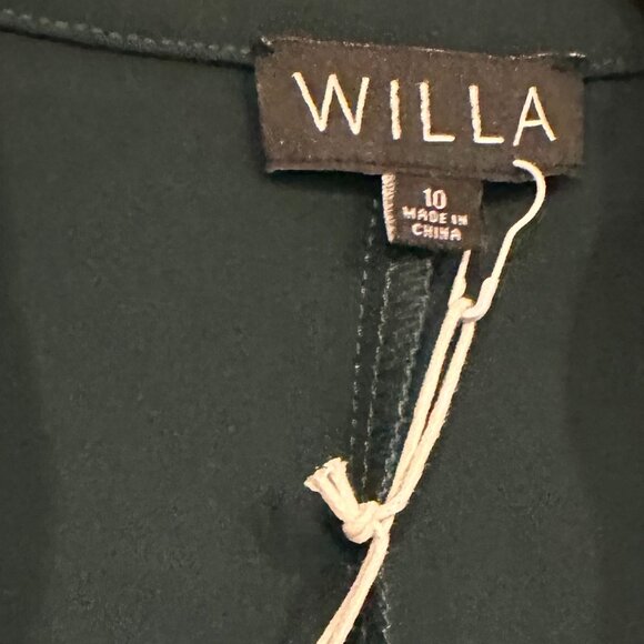 WILLA Dark Green Shirt Dress - NWT - Picture 3 of 4